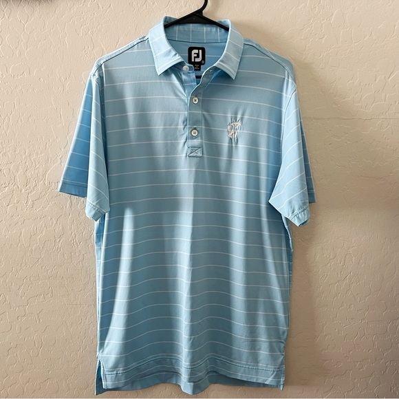 FootJoy Striped Golf Polo Shirt - Picture 1 of 7